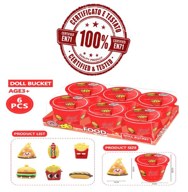 3D PRINTED (Instant Food) – Personaggini in PLA-Resina 7cm In Noodle Blind Box (8x8x8cm) In espo da 6pz 6ass…x6…x336